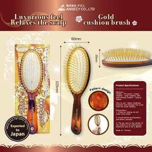 Peine de cojín de aire Annecy de alta calidad con mango dorado Venta directa de fábrica Material plástico para uso personal Regalo promocional - Product Image 5