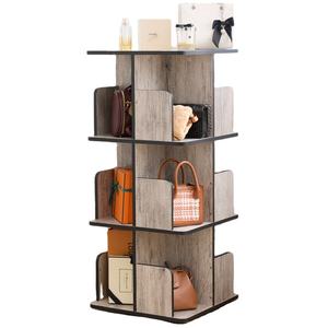 Étagères à livres rotatives à 3 niveaux, étagères à livres bon marché, bureau d'étude, étagères à livres, étagères à livres pour le salon, étagères de rangement pour livres pour la chambre à coucher - Product Image 1