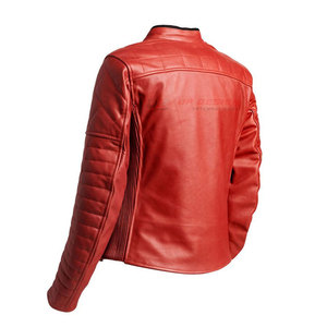 High Quality <b>Men's</b> Stylish Breathable Motorcycle Leather <b>Jacket</b> with Customizable Options - Product Image 5