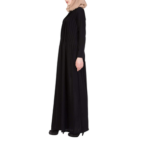 Abaya élégante pour femmes musulmanes, ouverte devant, coupe ample, robe islamique modeste, manches longues, tenue décontractée quotidienne, robe maxi - Product Image 6