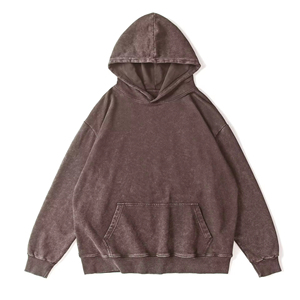 Sweat-shirts à capuche pour hommes, nouvelle mode, délavage acide, 100% coton, écologiques, coupe oversize, respirants, personnalisables (logo/couleurs), tendance, prix OEM compétitif - Product Image 6