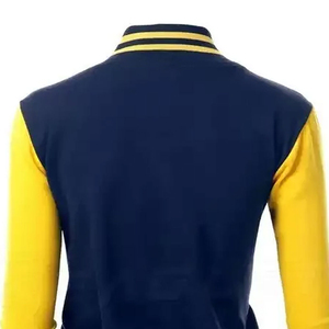 Women's Color Block Varsity Jacket <b>Covered</b> <b>Button</b> Knitted Bomber Coat Breathable Windproof Winter Women Letterman Jacket - Product Image 6