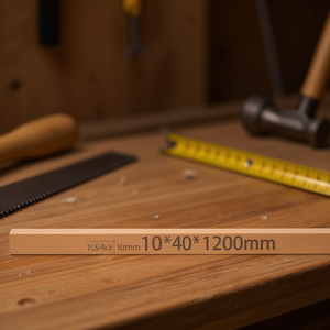 Listello di legno quadrato ILAN 10x40x1200mm per artigianato e progetti fai da te - Product Image 2