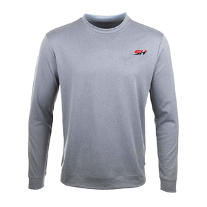 Sudadera de cuello redondo para hombre, 100% algodón, tejido de felpa, estilo urbano, básica, mezcla de algodón, informal, deportiva. - Product Image 1