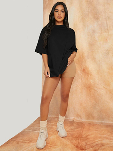 Camisetas Casuales de Verano para Mujer, Personalizadas, Holgadas, 100% Algodón, Transpirables, Bordadas, con Serigrafía, Manga Corta - Product Image 3