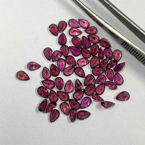 3x4mm-6x8mm Natural Pink Tourmaline Faceted Pear Cut Loose Gemstone Best Selling Tourmaline October Birthstone Rings For Women - Product Image 3