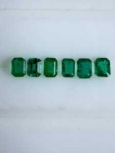 Lote de Esmeraldas Naturales de Zambia, Corte Esmeralda, Tamaños Variados, Gemas Verdes Sueltas, BALAJI GEMS para Joyería - Product Image 3