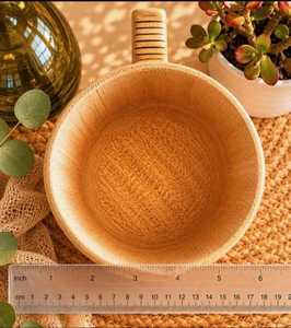 Taza de Madera de Arce Pulida Hecha a Mano, Ecológica, Gruesa, Duradera, de Larga Duración, con Forma Moderna y Única, Logotipo Personalizado, para Bebidas Calientes - Product Image 4