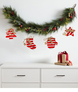 High Quality <b>Christmas</b> Tree Mini Ornaments Cloth Traditional Hanging <b>Supplies</b> Miniature <b>Decoration</b> Accessories Party Atmosphere - Product Image 6