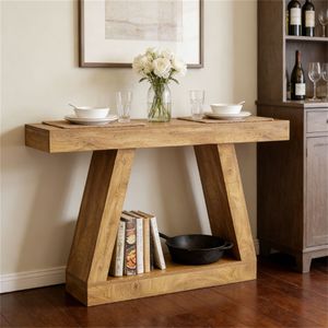 Consolle con Spazio Contenitore, Utilizzabile come Tavolino da Divano o Scrivania d'Ingresso - Product Image 4