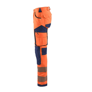 Men's High Visibility Reflective Safety Pants Lightweight Construction <b>Work</b> Wear Cargo Pocket <b>Waterproof</b> Working Pants - Product Image 3