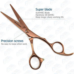 Tijeras de peluquero profesionales de 5,5 pulgadas, tijeras de corte de pelo 440C para Estilismo de precisión, herramientas de salón duraderas y afiladas - Product Image 6