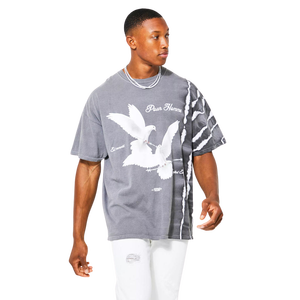 Camiseta Ringer Oversize 100% Algodón para Hombre, con Logo Personalizado, Color Liso, Manga Corta, Estilo Urbano, Venta al por Mayor Directa de Fábrica - Product Image 6