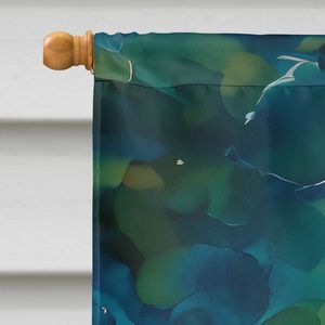 บ้านปลาโคอิหลากสีแขนระเบียงขนาดใหญ่ตกแต่งลานแบนเนอร์งานศิลปะโพลีเอสเตอร์แขวนผนังสำหรับป้ายสวนและสนามหญ้า - Product Image 3