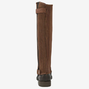 Dernier modèle de demi-chaps d'équitation réglables en cuir véritable pour femmes, toutes couleurs, personnalisables et confortables - Product Image 2