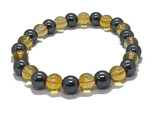 High quality Citrine Hematite Crystal Gemstone Bead Bracelet Fashion Charm Jewelry for Men Women for Energy Meditation Gift - Product Image 5