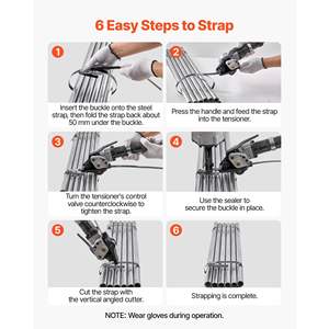 Herramienta de flejado de metal de embalaje de alta resistencia Tensio - Product Image 6