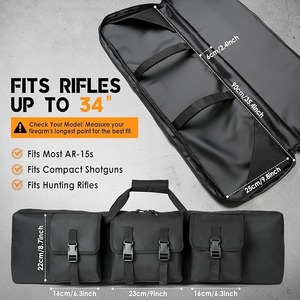 Sac de 36 pouces, résistant à l'eau et à la poussière, rembourré pour le rangement des accessoires, sac à dos pour une utilisation en intérieur et en extérieur - Product Image 6