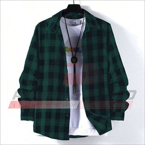 Men's Long Sleeve Plaid Shirt Woven Casual Regular Fit Blue <b>Checkered</b> Pattern <b>Top</b> - Product Image 2