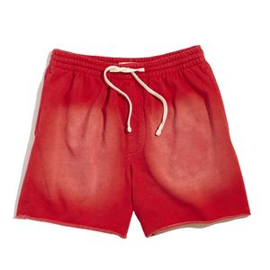 ¡Novedad de 2025! Ropa de calle informal para hombre, pantalones cortos lavados con ácido, de secado rápido, de algodón transpirable, logotipo personalizado, patrón sólido, cintura elástica, lona - Product Image 3