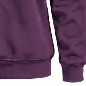 Plum Purple <b>Women</b> Mock Neck Sweatshirt <b>Long</b> Sleeve Oversized Pullover Fleece High Collar Casual Winter Streetwear Fashion <b>Jumper</b> - Product Image 6