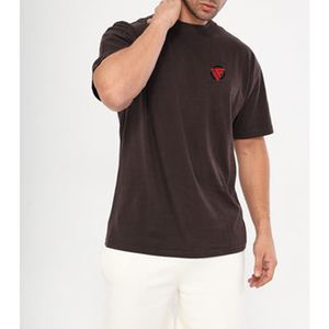 เสื้อยืดผู้ชายพรีเมียม 260gsm ผ้าฝ้าย 100% สกรีนโลโก้ได้ตามสั่ง สไตล์หรูหรา สตรีทแวร์ ทรงปกติ เป็นมิตรกับสิ่งแวดล้อม ระบายอากาศได้ดี ซักแบบแอซิดวอช - Product Image 1