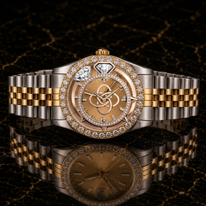 Montre en Moissanite en Gros pour Hommes, Bracelet Entièrement Pavé de Pierres VVS - Product Image 1