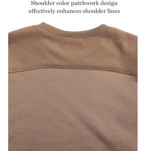 Nueva Colección, Sudadera para Hombre de Manga Larga, Cuello Caído, Color Sólido, Cómoda, Talla Grande, 100% Algodón, Impermeable - Product Image 4