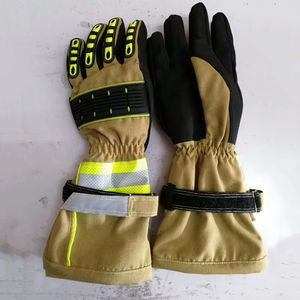 Guantes de Cuero Cortos para Bomberos, Guantes de Protección contra Incendios, Guantes de Seguridad para la Lucha Contra Incendios, Servicio OEM - Product Image 5