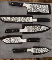 Ensemble de couteaux de chef professionnels de haute qualité, acier à haute teneur en carbone, manche en os, logo personnalisé, kit de couteaux de cuisine japonais, finition haute brillance