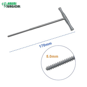 4.0-MM Manual Bone <b>Tap</b> with T <b>Handle</b> Tapping Device Reusable Stainless Steel Orthopedic Pet Surgery Instrument - Product Image 3