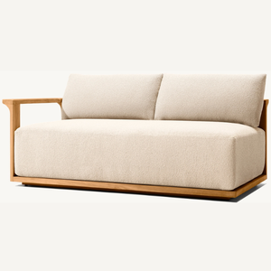 โซฟาไม้สักสำหรับนั่งสองคน ดีไซน์ทันสมัย พร้อมที่วางแขนที่สะดวกสบาย กำลังขายดี - Product Image 3