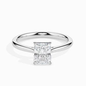 Bague en argent 925 avec moissanite de qualité supérieure, coupe radiante, aspect diamant VVS, bijoux classiques pour mariage, fiançailles et cadeau - Product Image 3