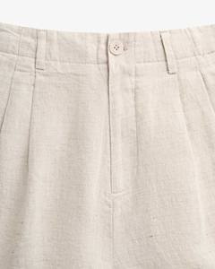 Pantalones Cortos Casuales de Lino/Algodón para Hombre de Alta Calidad, con Etiqueta Decorativa, Transpirables, de Secado Rápido, Duraderos, para Uso Diario en Verano, Vietnam - Product Image 5