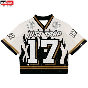 Camiseta de Hockey sobre Hielo INDEX Just Trap 17 para Hombre, Cuello en V, Manga Corta, Impresión Sublimada, Malla Transpirable, Corte Regular - Product Image 1