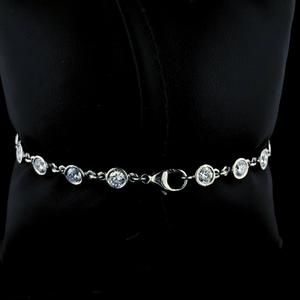 Pulsera de Plata de Ley 925 con Diamantes Cultivados en Laboratorio, Certificados por IGI, de Lujo, con Brillo Premium - Product Image 3