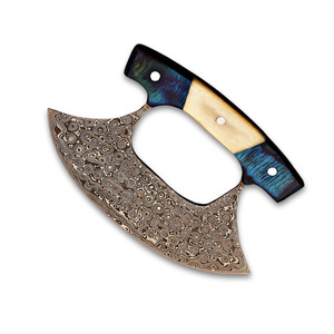 Couteaux Ulu personnalisés avec logo, lame en acier à haute teneur en carbone, manche en bois, design moderne et sûr, couteaux Ulu réglables - Product Image 1
