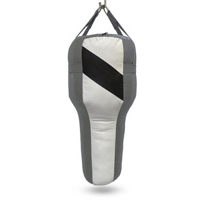 Red <b>White</b> Black Boxing Training Bag Faux Leather Zipper Closure Durable <b>Sand</b> Filled for Adult Punching Practice - Product Image 4
