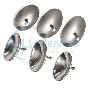 Ensemble de 6 protections oculaires corneanques en acier inoxydable réutilisables, certifiées CE, kit d'instruments ophtalmiques - Product Image 5