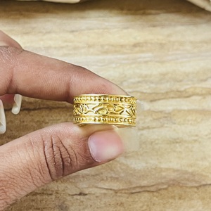 Nouvelle Arrivée Dernières Bagues en Laiton Style Bohème Floral Bijoux Ethniques en Laiton pour Femme Plaqué Or 18 carats Géométrique Tribal Vague Vente en Gros/OEM - Product Image 5