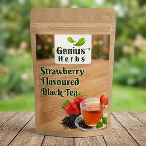 Thé noir aromatisé à la fraise fraîche, traditionnel, bien-être aromatique, prix de gros, herbes séchées de haute qualité, fabricant - Product Image 1