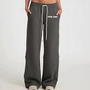 Conjunto de 2 Piezas de Alta Calidad para Mujer: Sudadera con Capucha Larga y Pantalones Acampanados de Felpa para Invierno, Estilo Casual - Product Image 1