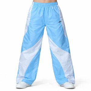 กางเกงแทร็คสีสันตัดกันทรงโค้งสำหรับผู้ชาย เอวยางยืด ทรงหลวม น้ำหนักเบา กันลม ดีไซน์มินิมอล สตรีทแวร์ สั่งซื้อจำนวนมาก - Product Image 1