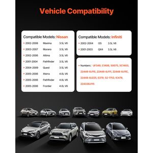 Set di 6 Bobine di Accensione Compatibili e Candele per Nissan Maxima, Murano, Altima, Pathfinder, Quest, Pathfinder FR-Models, T30 Cube - Product Image 2