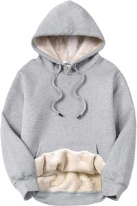 Women's Sherpa Fleece <b>Hoodie</b> Warm <b>Teddy</b> Pullover Winter Sweatshirt Ladies Plush Sherpa <b>Hoodie</b> Soft Fuzzy Fleece Winter Pullover - Product Image 4