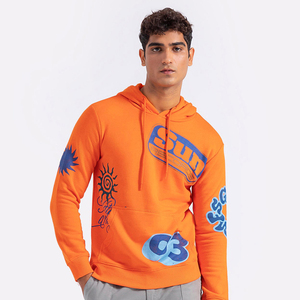 Fabricant de vêtements OEM – Sweat à capuche zippé personnalisé en molleton épais de coton, imprimé délavé à l'acide pour homme - Product Image 4