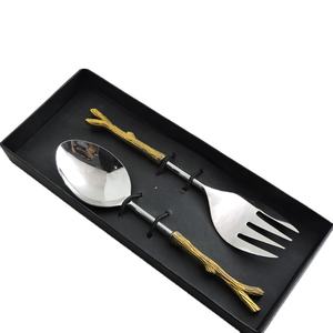 มีด้ามจับสลัดเครื่องครัวดีไซน์ใหม่อุปกรณ์เสริมในครัวทำจากสเตนเลสสตีลพร้อมด้ามชุบทอง - Product Image 1