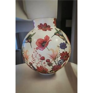 Vase en métal décoratif à motifs floraux, fait main, pour table, pot de fleurs, vente en gros pour la décoration intérieure, l'hôtellerie, les mariages et les événements - Product Image 3