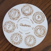 Dessous de verre en sélénite en pierre chakra constellations du zodiaque signes du zodiaque gravé MDF grille cristal sous-verres pour boisson avec support à café