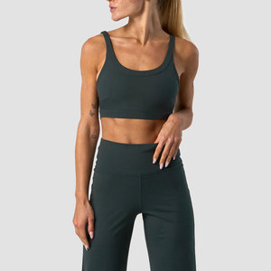 Soutien-gorge de sport dos nu pour femme, coupe courte, uni, très vendu, idéal pour le yoga, la gym, le fitness et l'entraînement, ajusté, anti-transpiration, pour l'été - Product Image 6